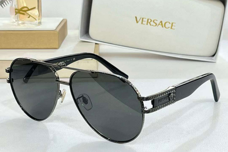 VE5699 Sunglasses Black Grey