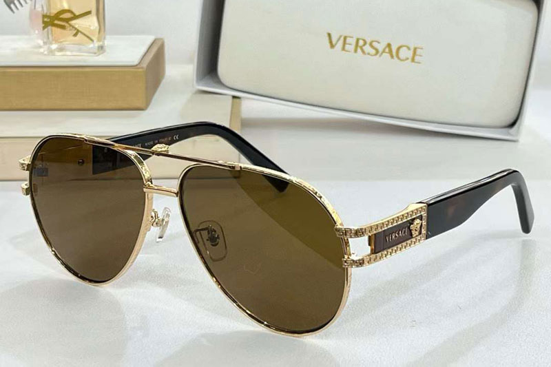 VE5699 Sunglasses Gold Brown