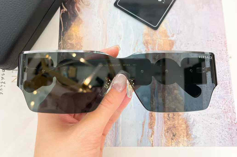 VE6782 Sunglasses Black Gold Gray
