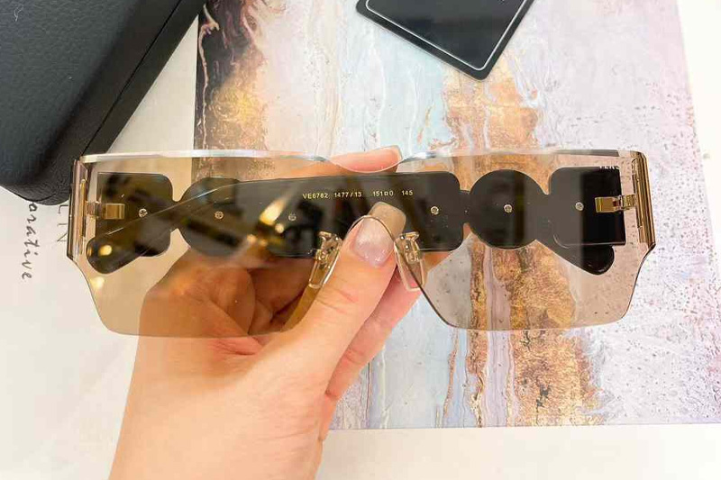 VE6782 Sunglasses Black Silver Brown