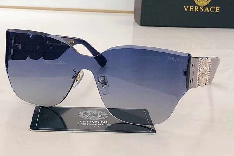 VE6783 Sunglasses Blue Silver Gradient Blue