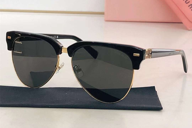 VMU56XV Sunglasses Black Gold Gray