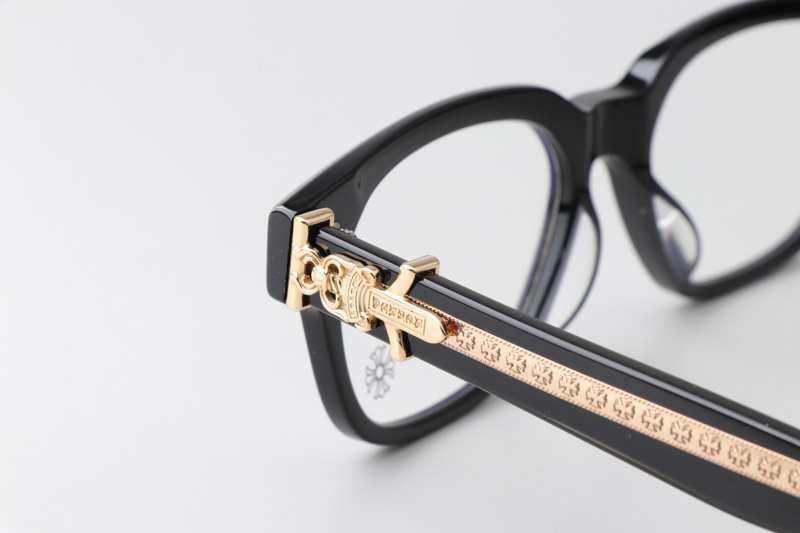 Vagillionaire II Eyeglasses Black Gold