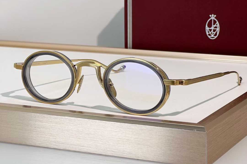 Varda Eyeglasses Gray Gold