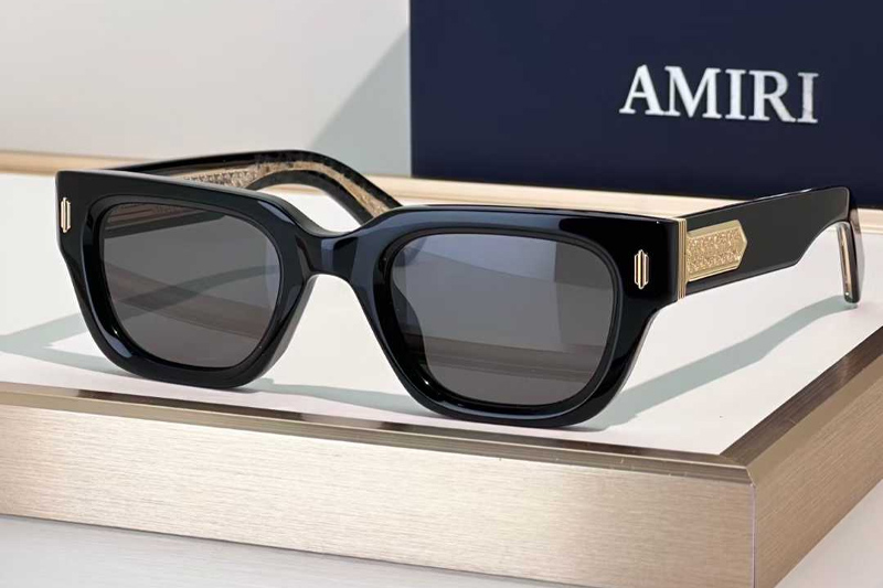 Venice Sunglasses Black Gold Gray