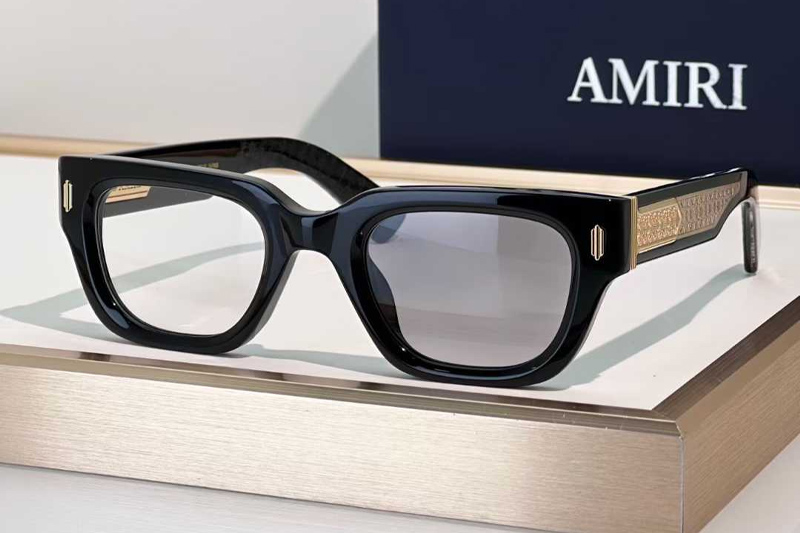 Venice Sunglasses Black Gold Photochromic Gray