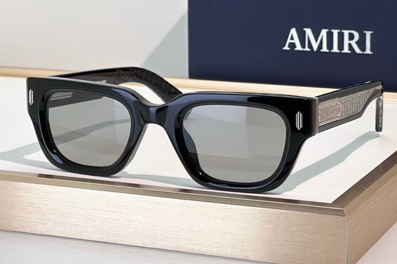 Venice Sunglasses Black Silver Gray