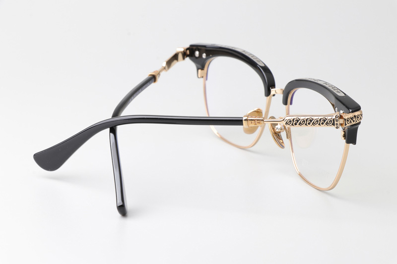 Vertical II Eyeglasses Black Gold