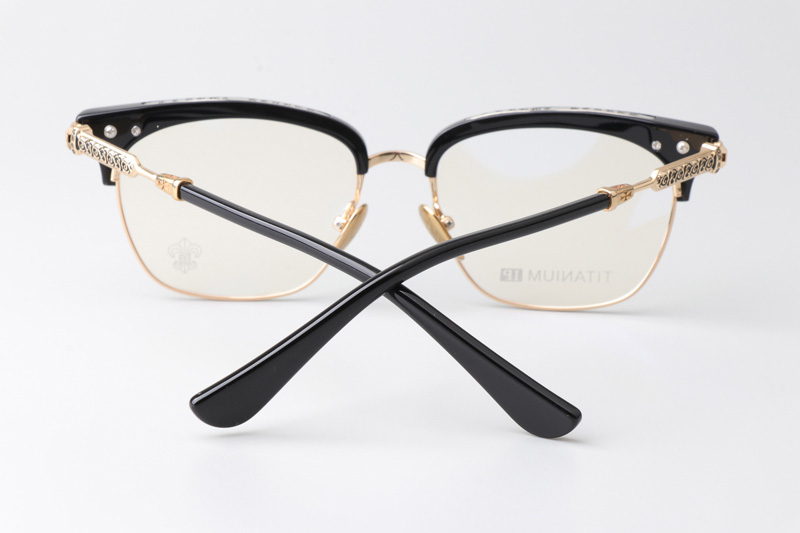 Vertical II Eyeglasses Black Gold