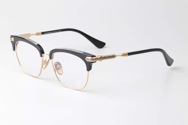 Vertical II Eyeglasses Black Gold