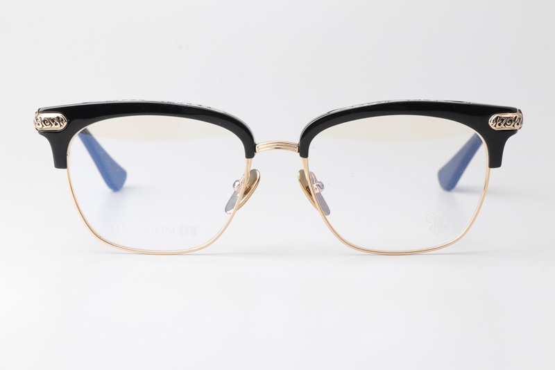 Vertical II Eyeglasses Black Gold