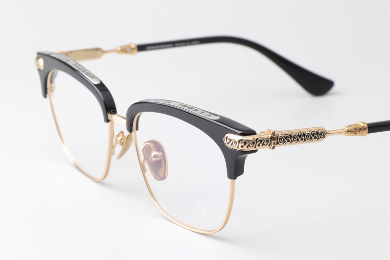 Vertical II Eyeglasses Black Gold