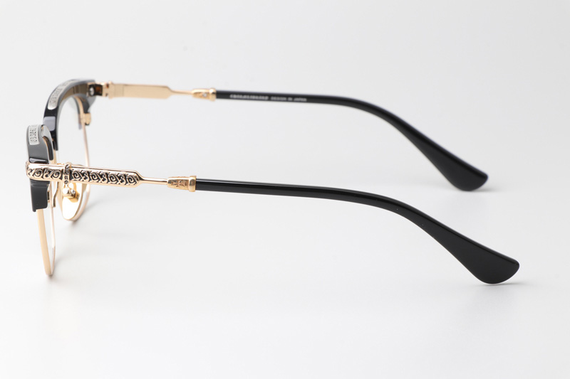 Vertical II Eyeglasses Black Gold