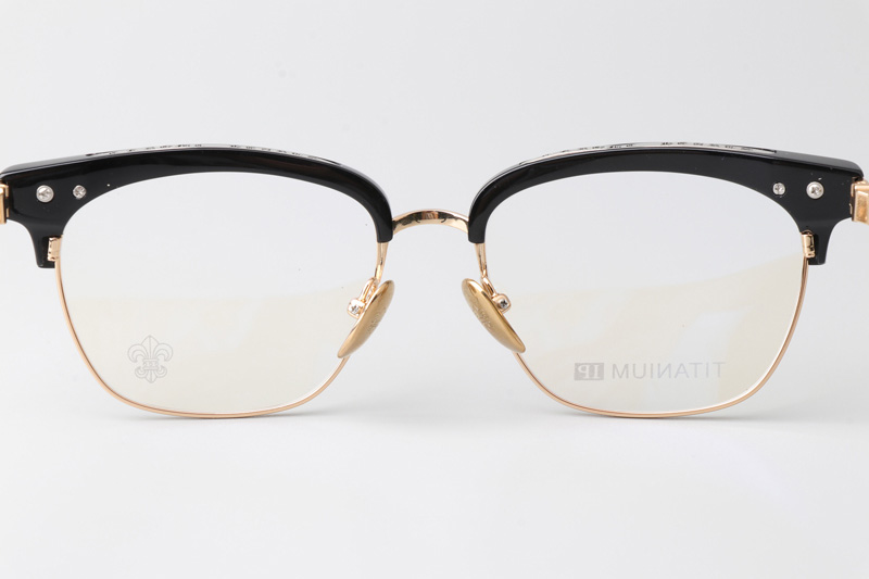 Vertical II Eyeglasses Black Gold