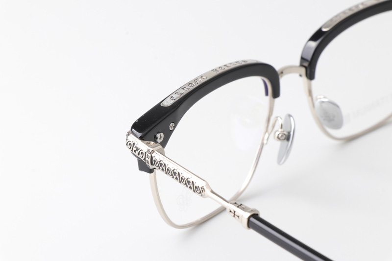 Vertical II Eyeglasses Black Silver