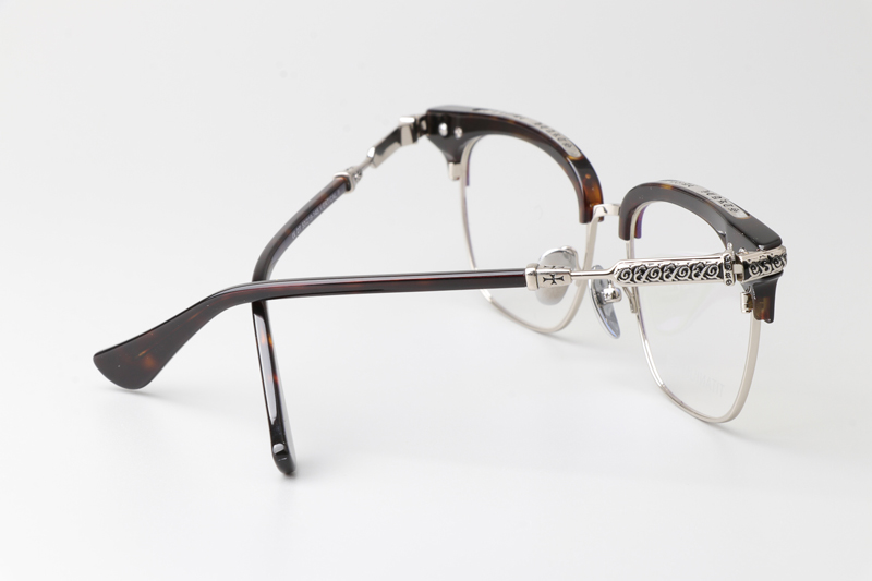 Vertical II Eyeglasses Tortoise Silver