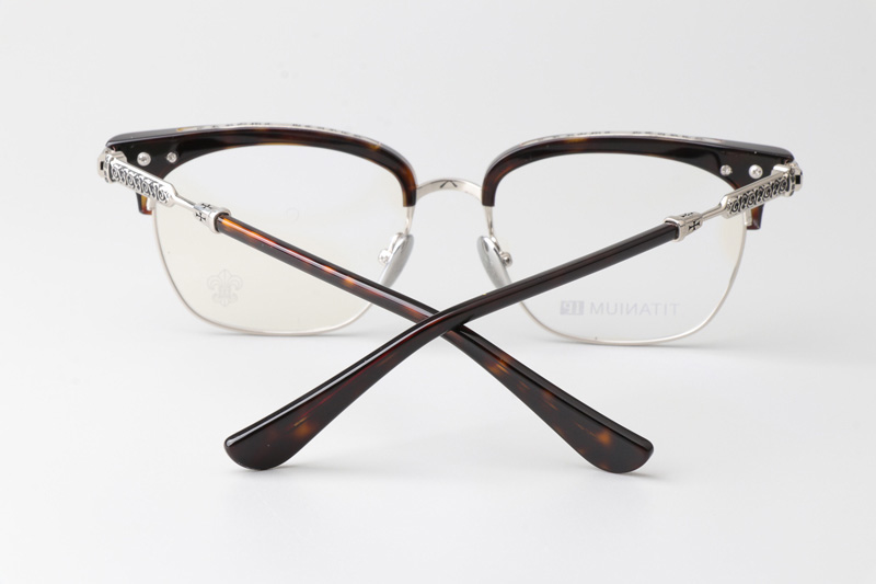 Vertical II Eyeglasses Tortoise Silver