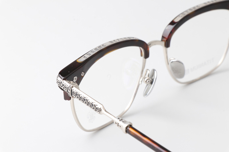 Vertical II Eyeglasses Tortoise Silver