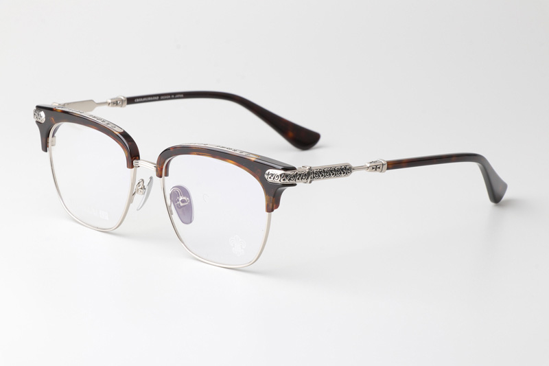 Vertical II Eyeglasses Tortoise Silver