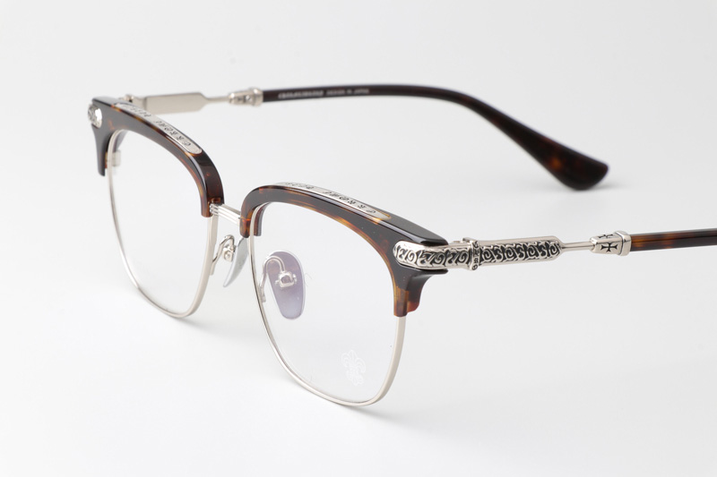 Vertical II Eyeglasses Tortoise Silver