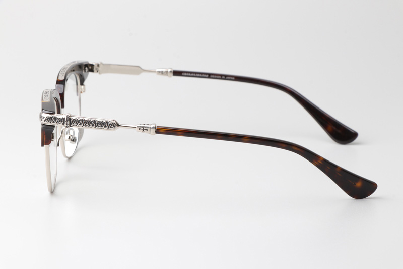 Vertical II Eyeglasses Tortoise Silver