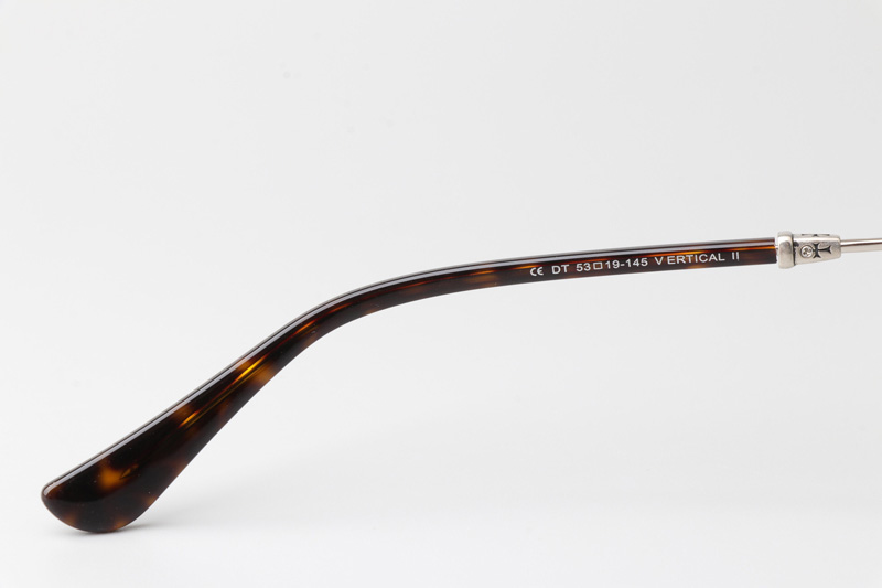 Vertical II Eyeglasses Tortoise Silver