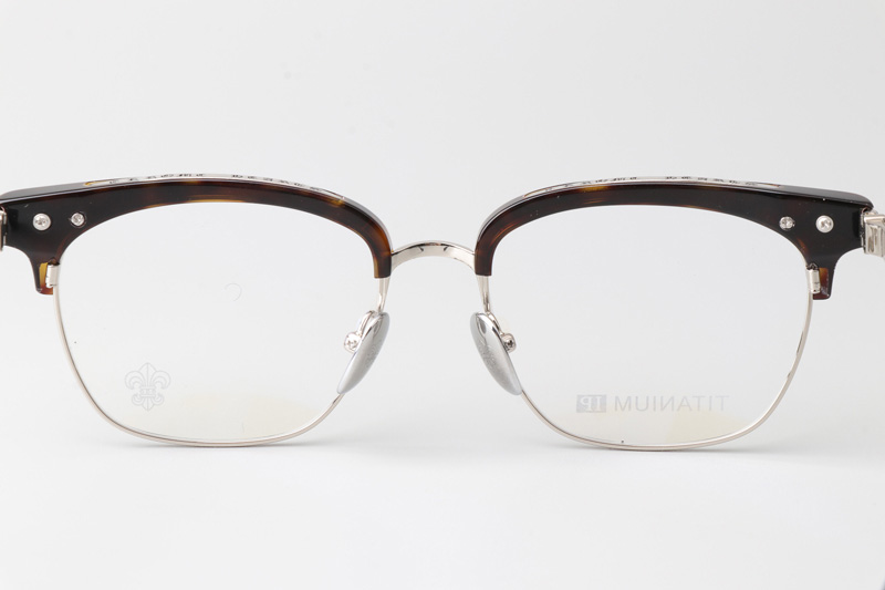 Vertical II Eyeglasses Tortoise Silver