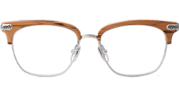 Vertical II Eyeglasses Wood Brown Silver