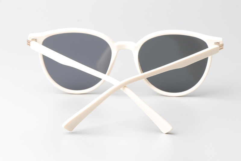 WT0116 Sunglasses White Gray