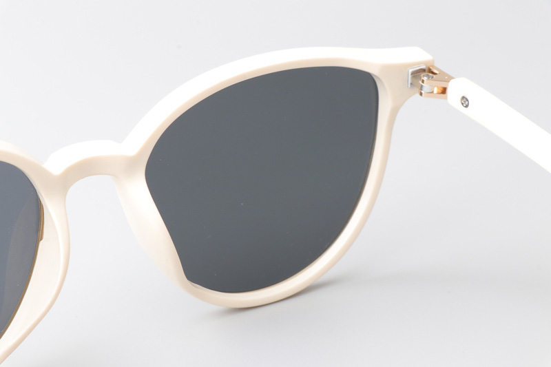 WT0116 Sunglasses White Gray