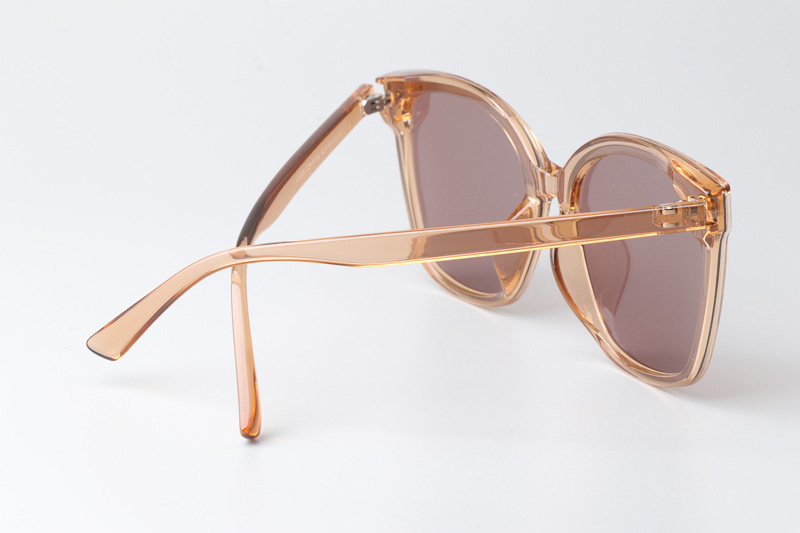 WT0326 Sunglasses Brown Clear Pink