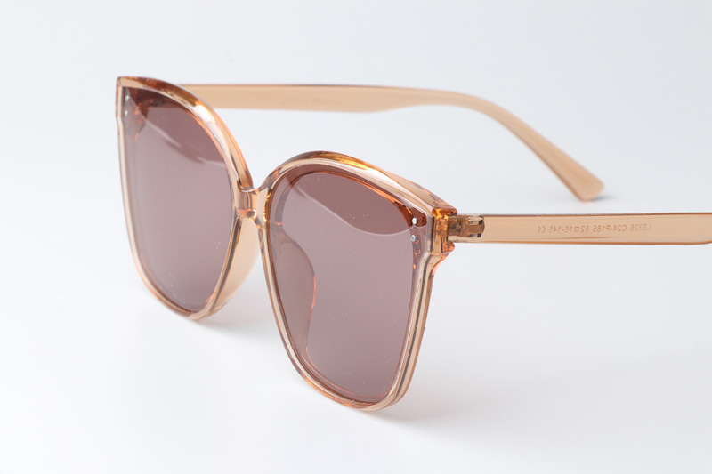 WT0326 Sunglasses Brown Clear Pink