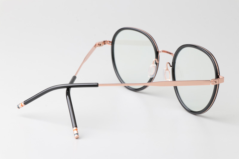 WT0819 Eyeglasses Black Rose Gold