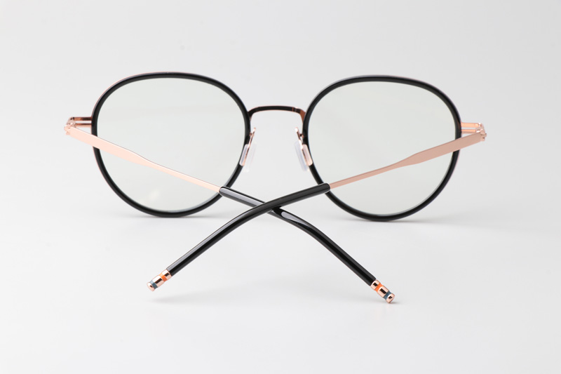WT0819 Eyeglasses Black Rose Gold