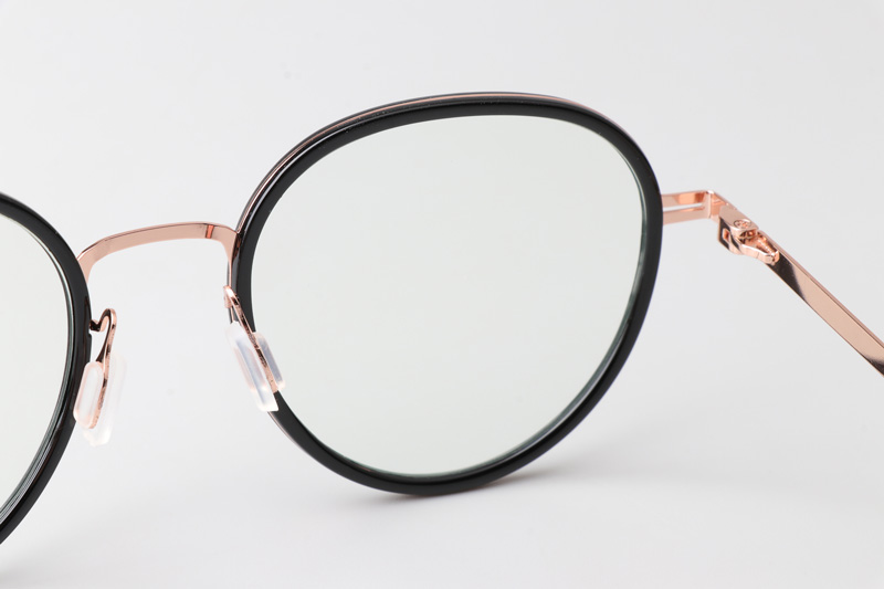 WT0819 Eyeglasses Black Rose Gold