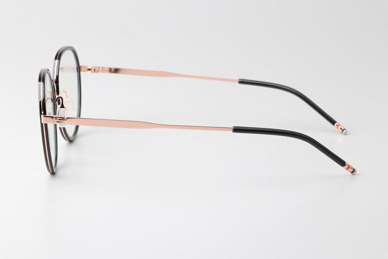 WT0819 Eyeglasses Black Rose Gold
