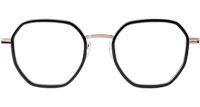 WT0821 Eyeglasses Black Rose Gold