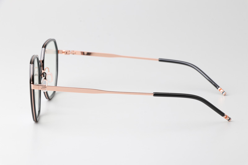 WT0821 Eyeglasses Black Rose Gold