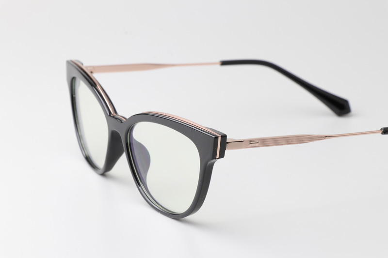 WT0836 Eyeglasses Black Gold