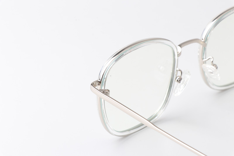 WT0846 Eyeglasses Transparent Silver