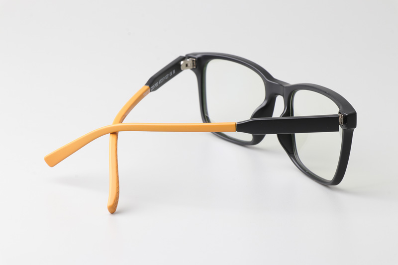 WT5105 Eyeglasses Matte Black Orange