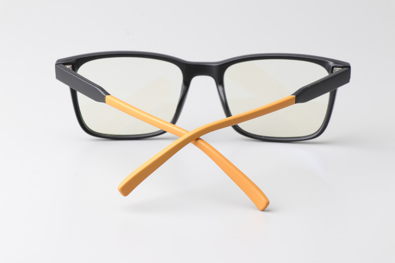 WT5105 Eyeglasses Matte Black Orange