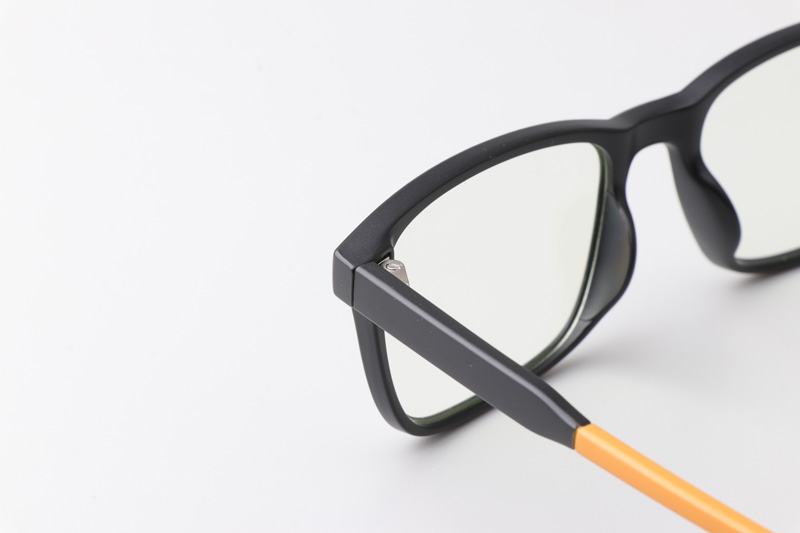 WT5105 Eyeglasses Matte Black Orange