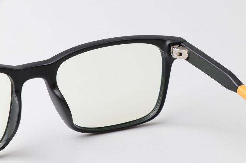 WT5105 Eyeglasses Matte Black Orange
