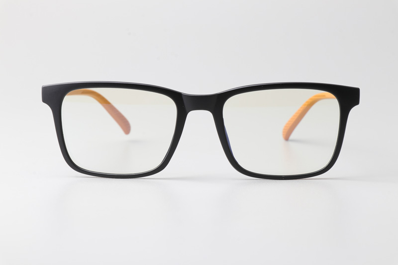 WT5105 Eyeglasses Matte Black Orange