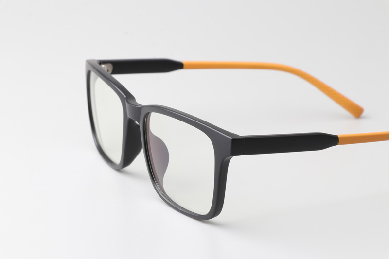 WT5105 Eyeglasses Matte Black Orange