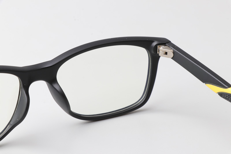 WT5107 Eyeglasses Matte Black Yellow