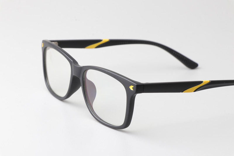 WT5107 Eyeglasses Matte Black Yellow