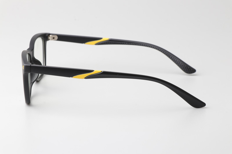 WT5107 Eyeglasses Matte Black Yellow