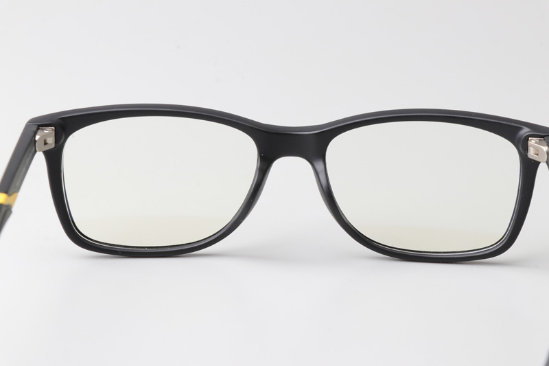 WT5107 Eyeglasses Matte Black Yellow